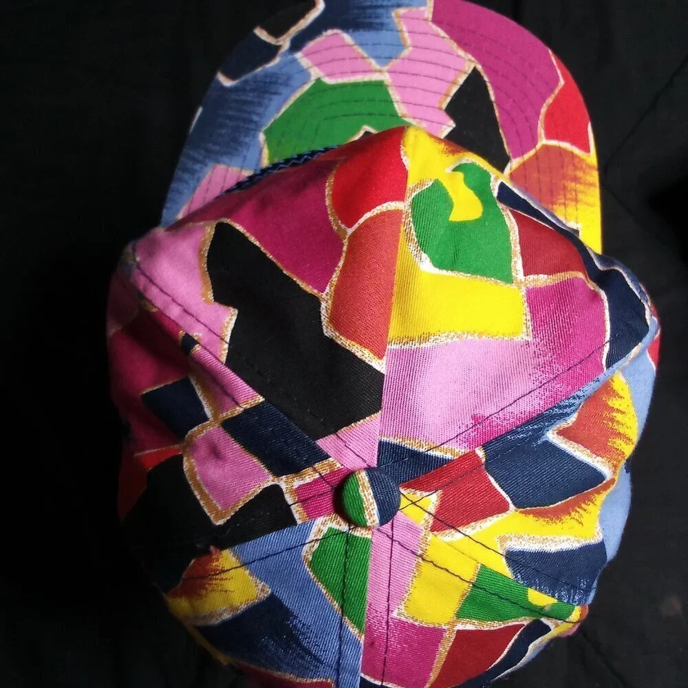 Deadstock Vintage Abstract Geometric Snap Trucker Hat Cap